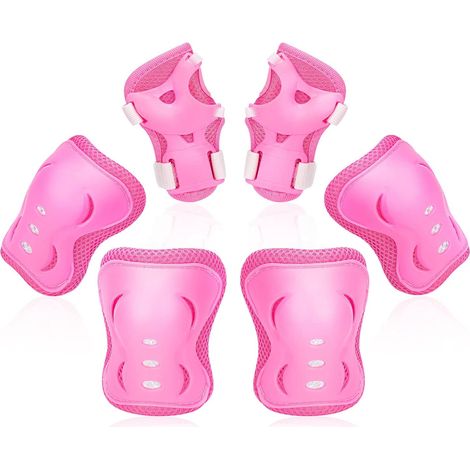 Ensemble de protections pour enfants/jeunes : genoux, coudes et poignets, idéal pour le patinage et le cyclisme. (1/3)