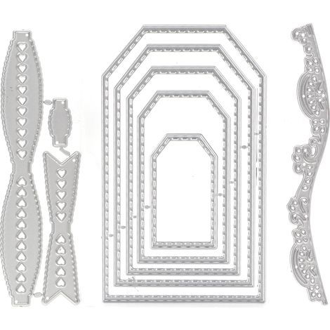 3 praktische und tragbare Stanzformen aus Kohlenstoffstahl für Scrapbooking und Dekoration. (1/5)