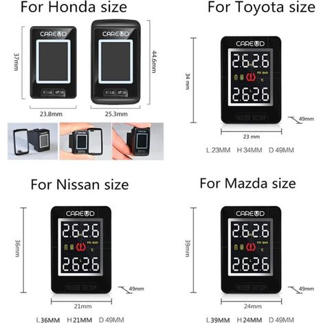 (Moniteur interne Honda complet) U912 Convient aux capteurs de véhicule Système de surveillance de la pression des pneus Utilisé Convient pour les moniteurs perdus ou cassés NON s (1/5)