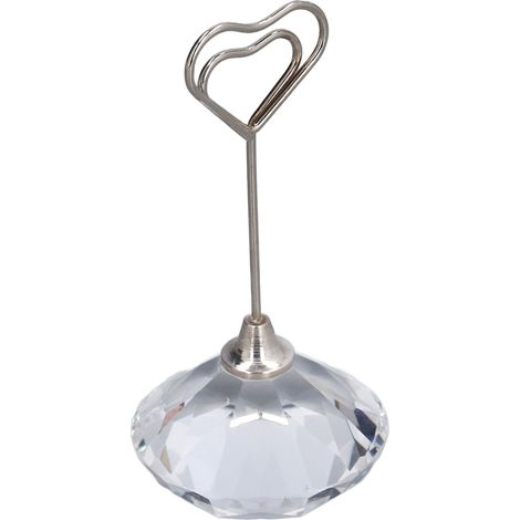 Numéro de table en métal en forme de cœur, design durable et stable, 9 cm (1/5)