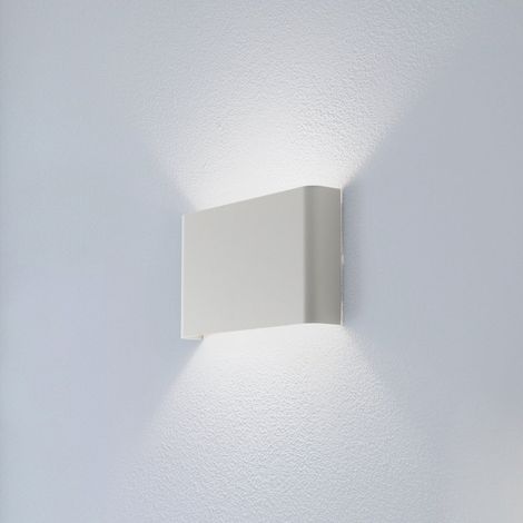 [GEBRAUCHT] B-Ware Nowodvorski Lighting Wandleuchte Wandlampe Haga Hellgrau Stahl Leuchte (1/2)