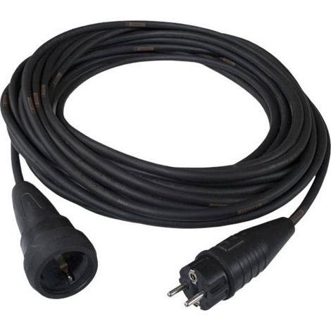Schabus 300110 Alimentazione Prolunga Nero 10.00 m H07RN-F 3G 1,5 mm²