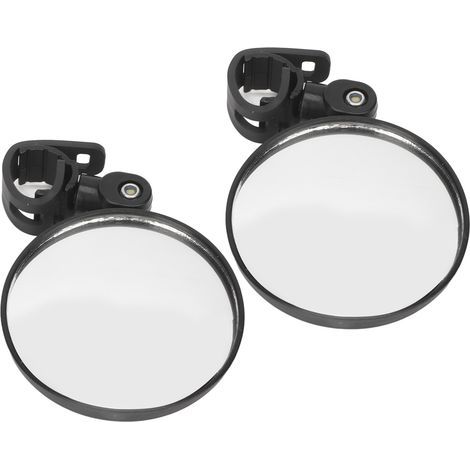 Rétroviseur universel 2 pièces pour vélo, scooter et fauteuil roulant - Grand angle réglable 8 cm (1/5)
