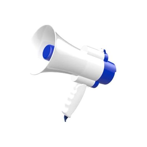 Mégaphone portable rechargeable avec fonction d'enregistrement, haut-parleur portable, idéal pour les diffusions et les annonces d'identification de l'appelant. (1/5)