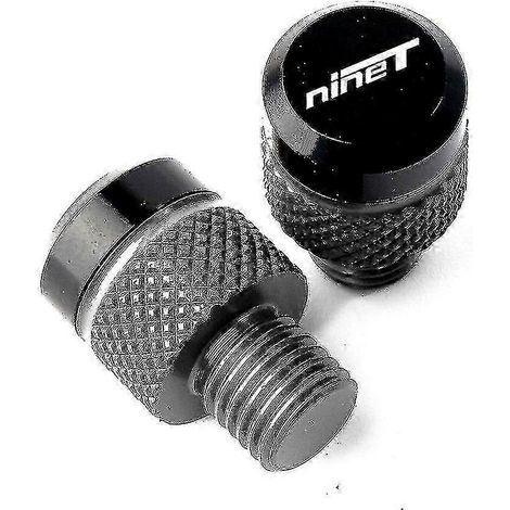Accessoires moto pour BMW Rnine TR Nine T Rninet Scrambler 2014-2022 2021 : bouchons de rétroviseurs en aluminium usiné CNC, vis et boulons (gris - RNINET) (1/5)