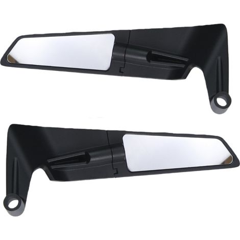Rétroviseur moto en aluminium – universel, style sport, aileron, haute définition. (1/2)