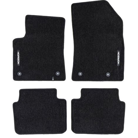Tapis de Sol de Voiture pour Citroen C3 Aircross 2017-2024 Velours Noir 4Pcs (1/5)