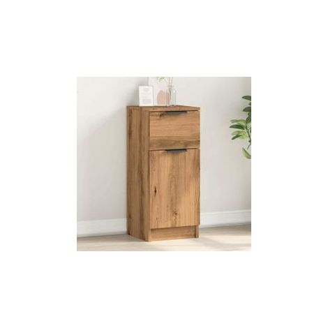 Buffet chêne artisanal 30x30x70 bois d'ingénierie (1/5)
