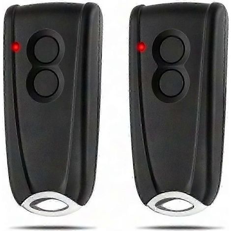 Télécommande de portail 2 pièces pour EcoStar RSC2-433, RSE2-433, RSZ1-433, émetteur portable de rechange, ouverture de garage à distance, poignée compacte, compatible avec systèmes de motorisation. (1/5)