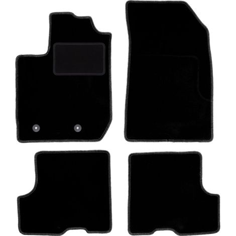 Tapis en velours noir pour : Dacia Sandero II FL berline (2018-2021) (1/5)