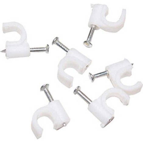 Bolsa de 100 grapillones para cable manguera redondo 6mm