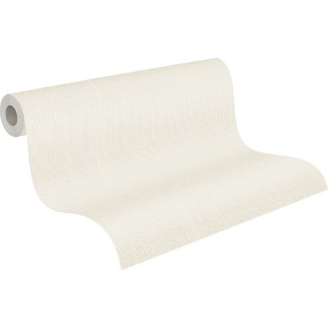 papier peint à texture beige crème - A.S. Création (1/5)