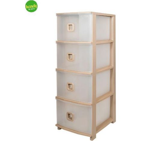 Cassettiera Pratika Belli e Forti Slim 4 CST tortora