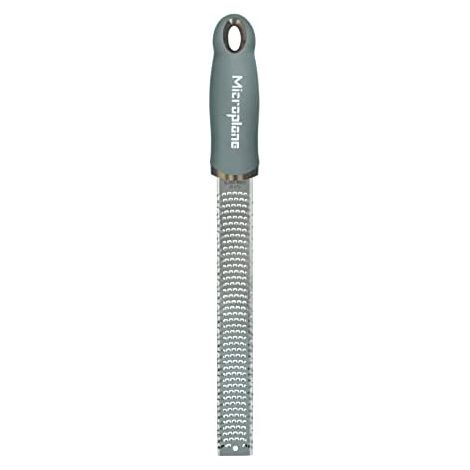 Microplane Premium Classic Reibe Eukalyptus Handreibe und -schneider, Edelstahl Kunststoff, mehrfarbig, einzeln (1/5)