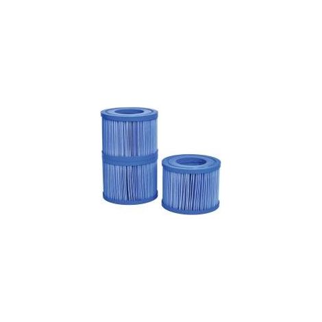 Lot de 3 cartouches de filtre antibactérien pour spa Compatible avec modèles Netspa sauf Vita Premium Finesse de filtration 5 microns (1/5)