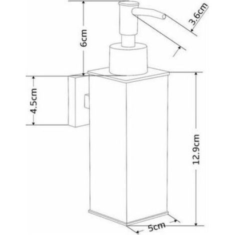 Distributeur De Savon Mural - Acier Inoxydable 304 - Pour Cuisine Et Salle De Bain - 1 Pièce