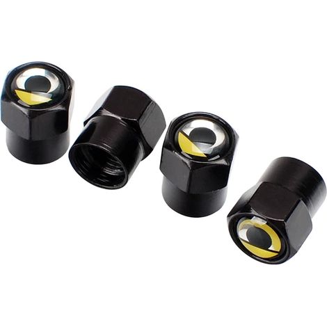 Bouchons de valve de pneu (noirs) compatibles avec Smart, Fit for two, Logo, Fit for four, Fit for speed, Brabus Sharpread Roadster, Gris perle, Pure ED, Fit for stars (1/5)