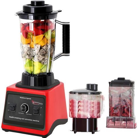 Mixeur Électrique, Haute Puissance, Plusieurs Contenants, 3L-1.5L-0.5L, Prise EU (1/2)