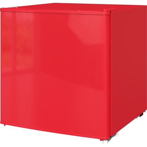 Congélateur de table d'une capacité de 35 litres, petit congélateur à porte réversible, rouge (1/5)