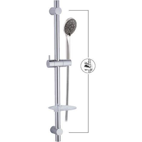 Asta Saliscendi per Doccia Modello Style - Finitura Cromo