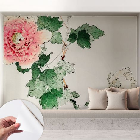 Carta da parati autoadesiva - impermeabile - murale da parete - decorazione murale - Sottigliezza floreale 208x146 cm (1/5)