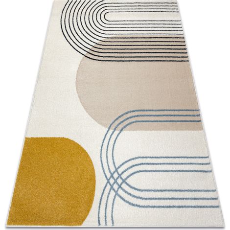 Tappeto FUSION 7157 bianca / oro - Geometrico, moderno, astratto beige 120x170 cm