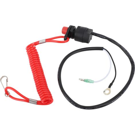 Cordino di sicurezza per interruttore di arresto fuoribordo, gruppo motore 689-82575-03 per tosaerba, motocicletta, yacht. (1/5)