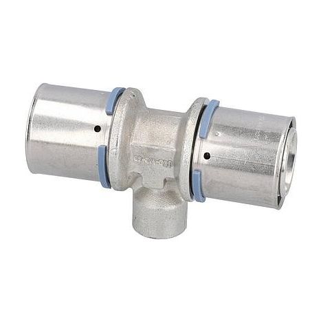 TÉ À SERTIR - TUBE MULTICOUCHE - FILETAGE FEMELLE - 50 - 26 X 34 - 50 - UPONOR 1064233 1046929 (1/3)