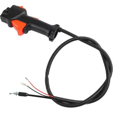 Câble d'accélérateur pour Honda GX35 139F 140F Brosse Pièce de rechange Fil de contrôle Assemblage Kit de réparation de tondeuse à gazon Poignée en plastique noir 20 cm (1/5)
