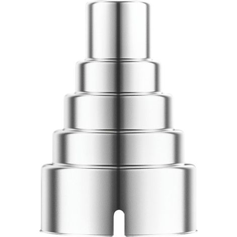 5 pièces Kit de buses de pistolet à air chaud en acier inoxydable pour pistolet à air chaud (5 nœuds) (1/5)