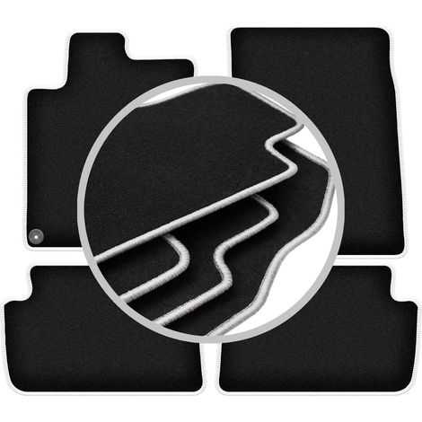 Tapis de sol Carlux argentés pour : Peugeot 407 coupé, berline, break (2004-2011) (1/5)