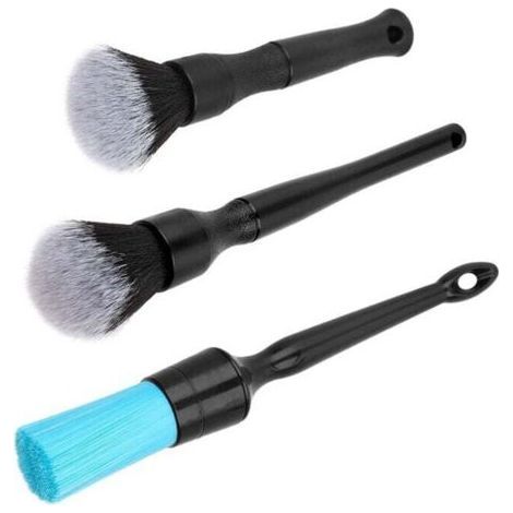 Auto Detailing Brush, 3pcs Car Cleaning Brush for Car Motorcycle Automotive Cleaning Wheels, Dashboard, Interior, Exterior, Air Vents (1/4)
