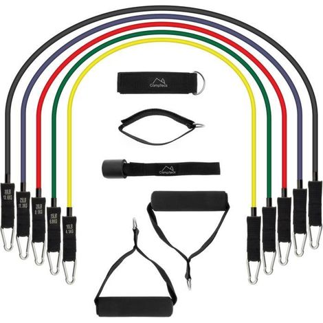 CampTeck Latex Bandes de Résistance Tube Élastique Fitness Exercice Yoga Pilâtes Gym Sport (1/4)