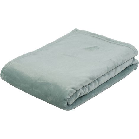 Gözze - Coperta, Memphis, Tessuto Spesso 300 g/m², 100% Poliestere, 150 x 200 cm - Acqua (1/3)