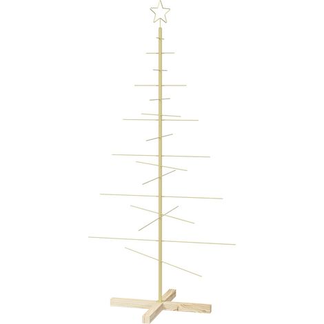 Metall-Weihnachtsbaum mit Ständer KUOPIO 150 cm Stahl Gold vidaXL (1/5)