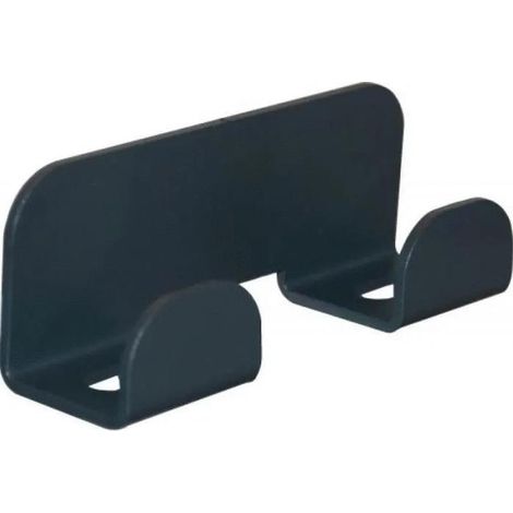 Devismes Percha magnética doble negra RAL9005 acero