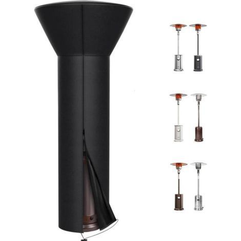 226 CM Housses de chauffage de terrasse Housse de chauffage d'extérieur 210D avec fermeture éclair, imperméable, robuste, housse thermique au propane (1/5)