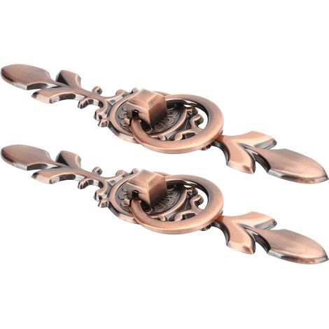 Poignée de porte en alliage zinc style européen, bouton meuble (1/4)