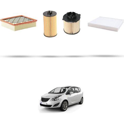 Kit tagliando 4 filtri compatibile con Opel Meriva B 1.6 CDTI 81kw dal 2014 (1/5)