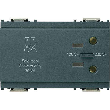 VIMAR - 16290 Rasiersteckdose 230V grau