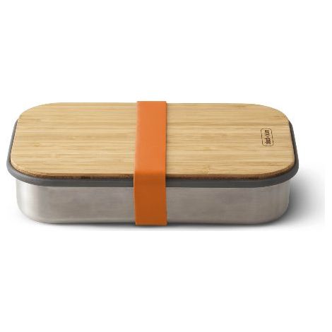 Black+Blum Scatola per Panini Arancio 900 ml Acciaio Bambù