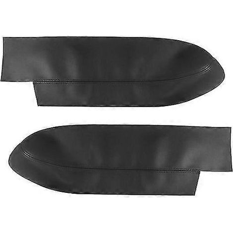 Lot de 2 housses de protection en similicuir pour accoudoirs de portières avant Honda CR-V (2007-2011) Panneaux et pièces de portières intérieures Noir (1/5)