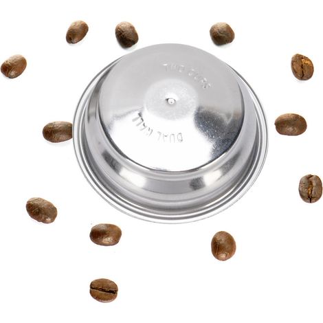 【Druckfilter-Set】 - 2-teiliger 58-mm-Druckfilter aus Edelstahl, 18 g Fassungsvermögen für Siebträger - Kompatibel mit Kaffeemaschinen (1/5)