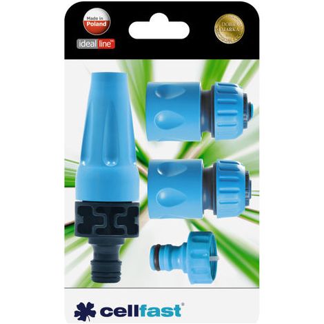 Accesorio manguera Cellfast 50-500 función paro agua conectores rápidos
