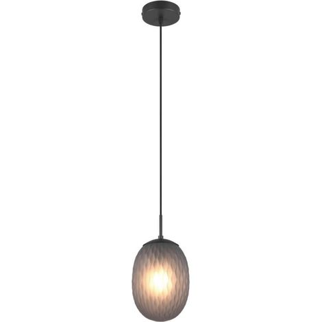 SUSPENSION, FACETTE, EXCL.1XE27, HAUTEUR: 150CM, DIAM: 18CM, TRIO (1/3)
