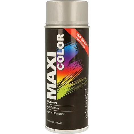MaxiColor Spray Gloss Aluminium RAL9006 - 400ml Paint