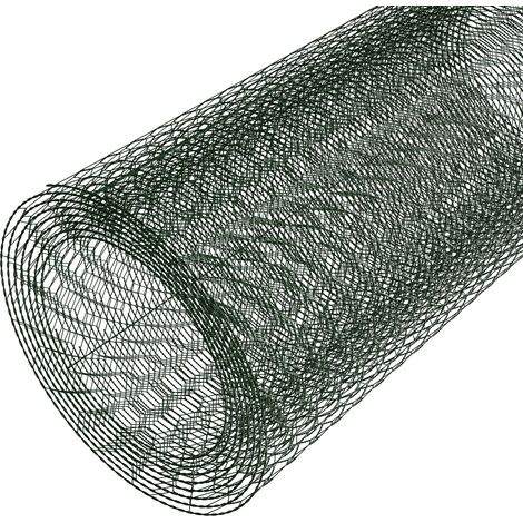 Green PVC Coated Wire Netting Chicken Rabbit Poultry Pet Pens Runs Cages Fencing