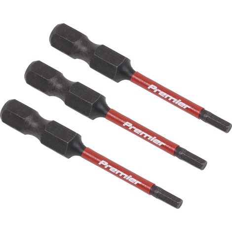 Lot de 3 embouts hexagonaux pour outils électriques à impact, embouts de visseuse, 2,5 mm 50 mm (1/5)