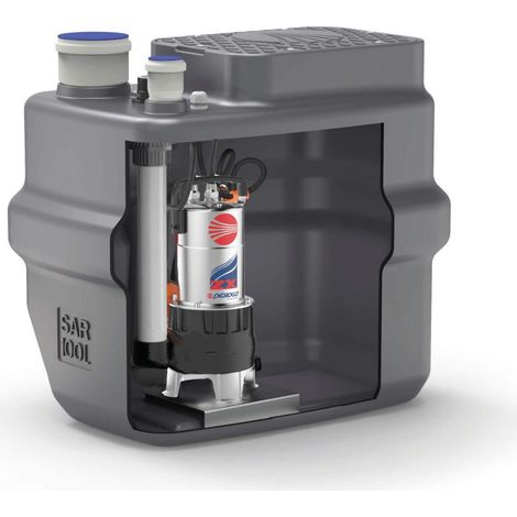 Station de relevage PEDROLLO SAR 100 ZXM 1A/40 - 100L - Eau chargée - Mono - 15 M3/h (1/5)