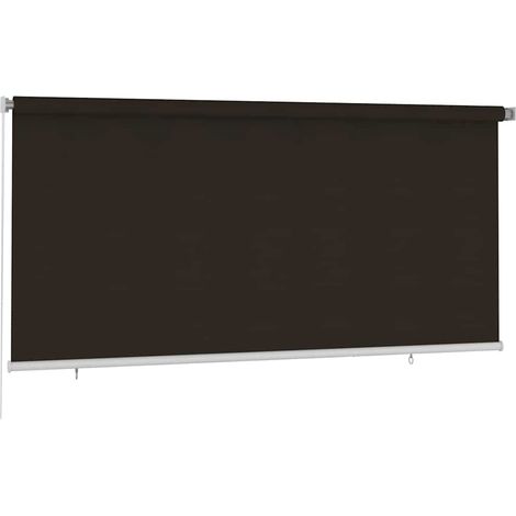 Maison Exclusive - Store roulant d'extérieur 305 (l) x 140 (H) cm marron HDPE (1/5)